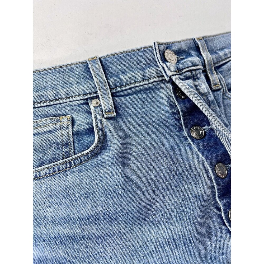 FRANK & EILEEN Women's Light Wash Monaghan Button Fly Raw Hem Jeans 30 - Picture 3 of 8